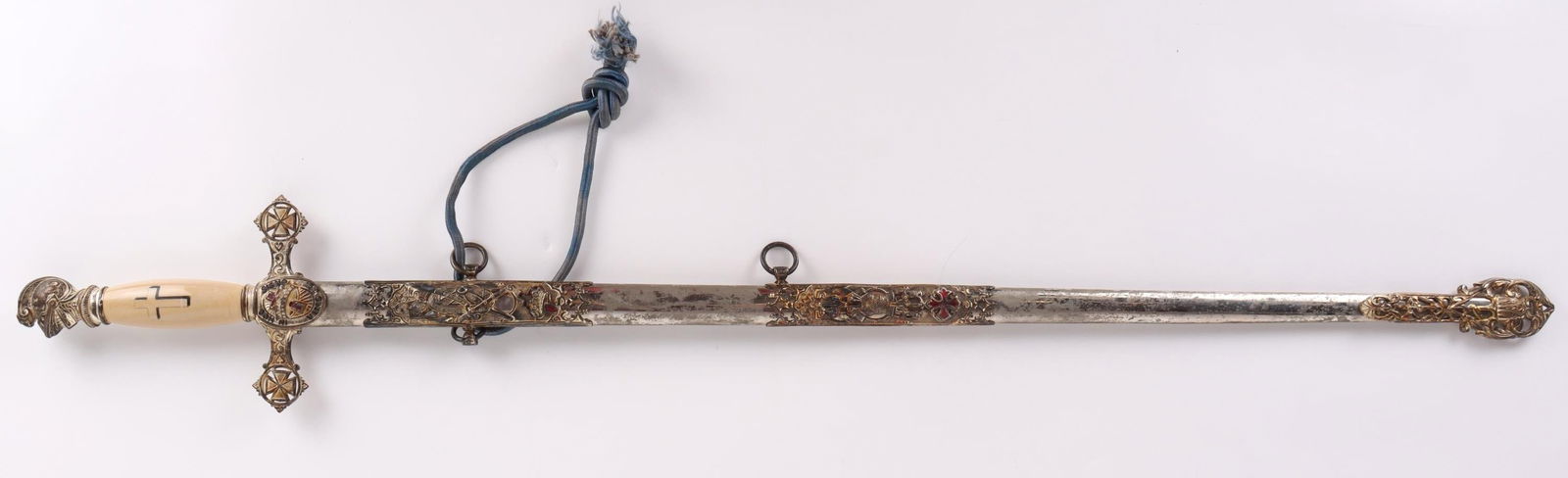 M.C. LILLEY OHIO MASONIC KNIGHTS TEMPLAR SWORD (1 of 14)