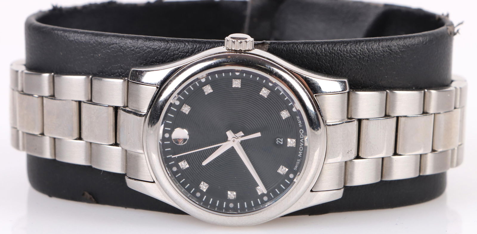 MOVADO WOMEN'S SPORTIVO DIAMOND MARKER WATCH (1 of 6)