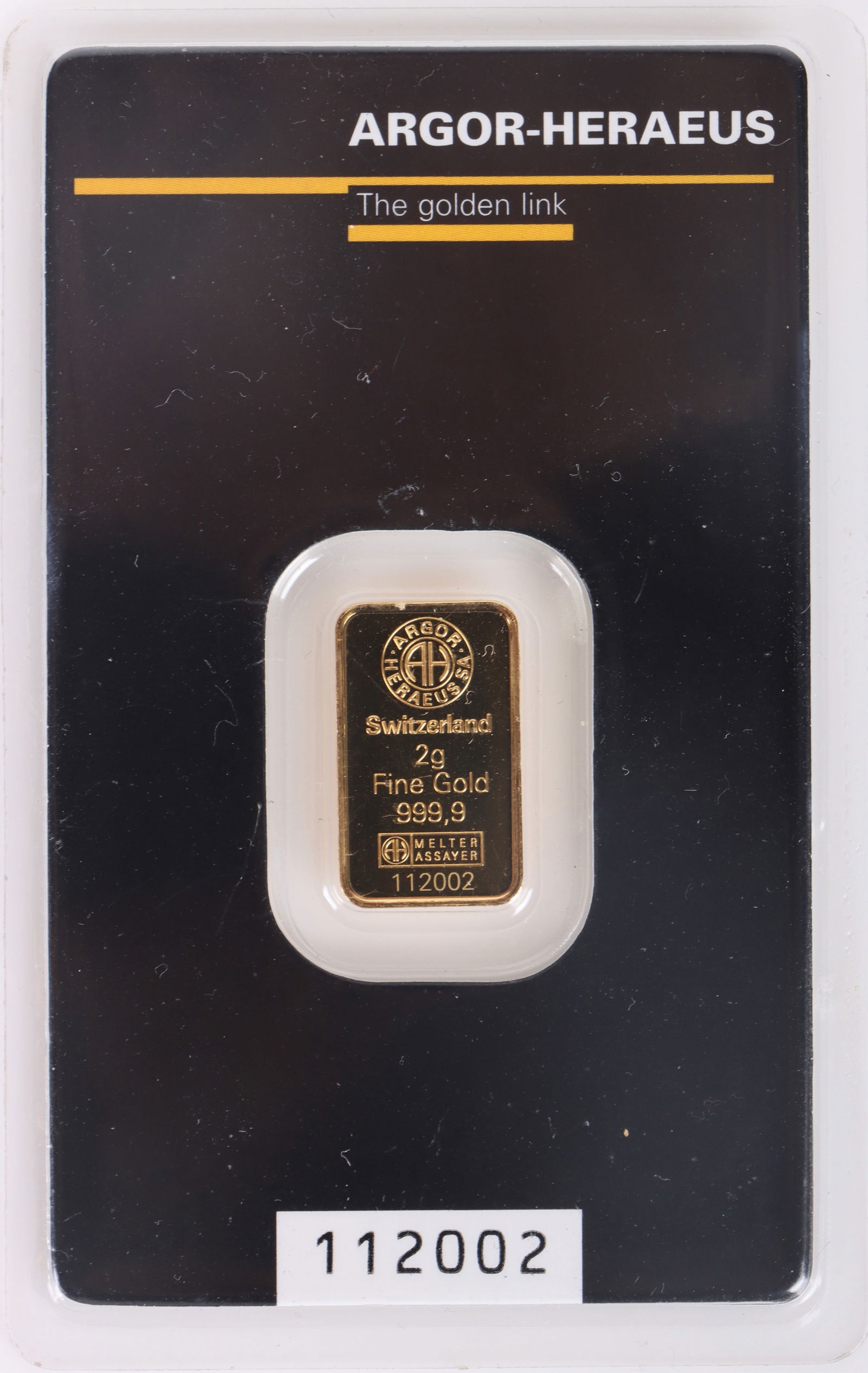 2 GRAM FINE GOLD BAR .999 GOLD - ELECTR. TESTED (1 of 2)