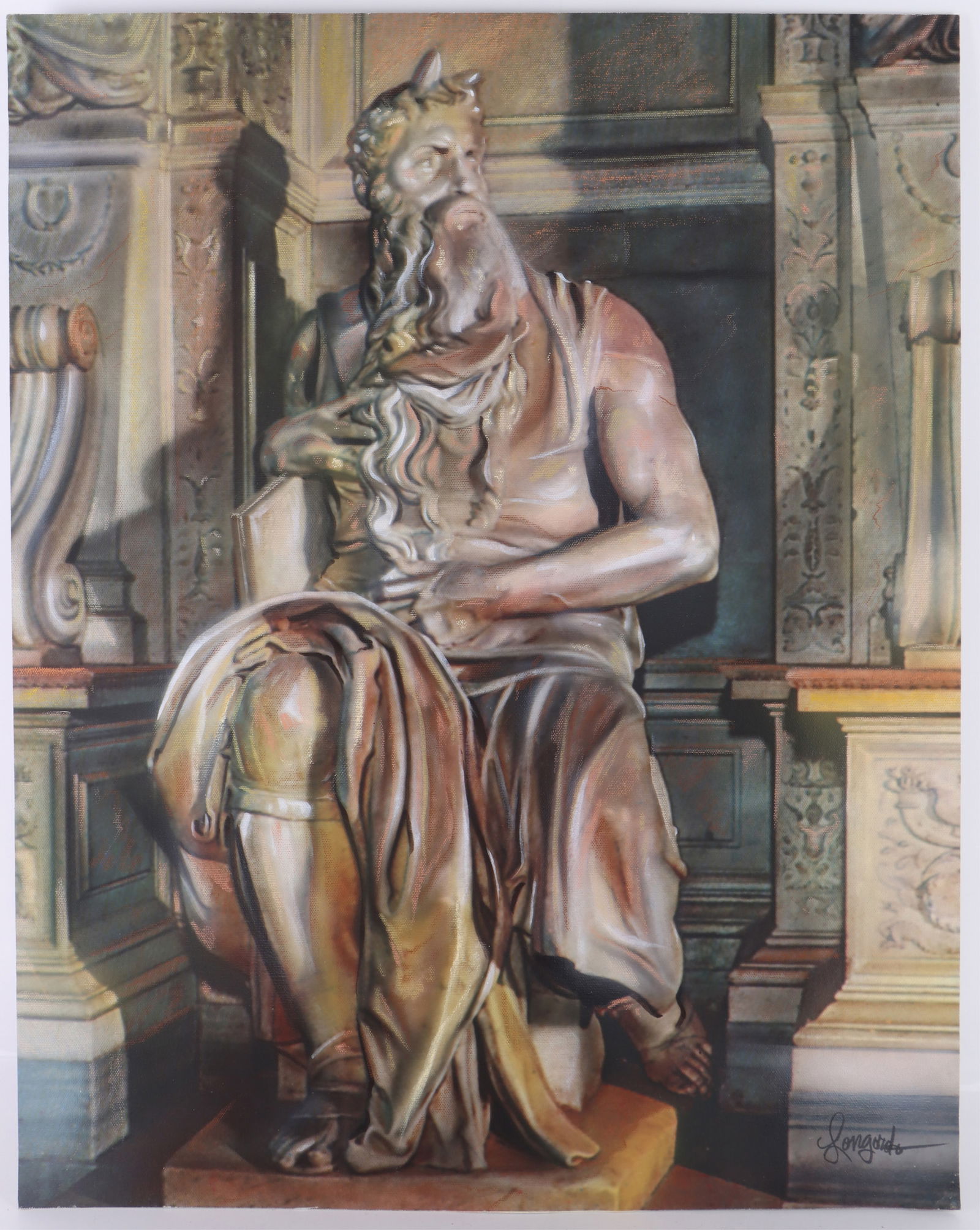 MICHELANGELO ORIGINAL PAINTING BY GARY LONGORDO (1 of 4)