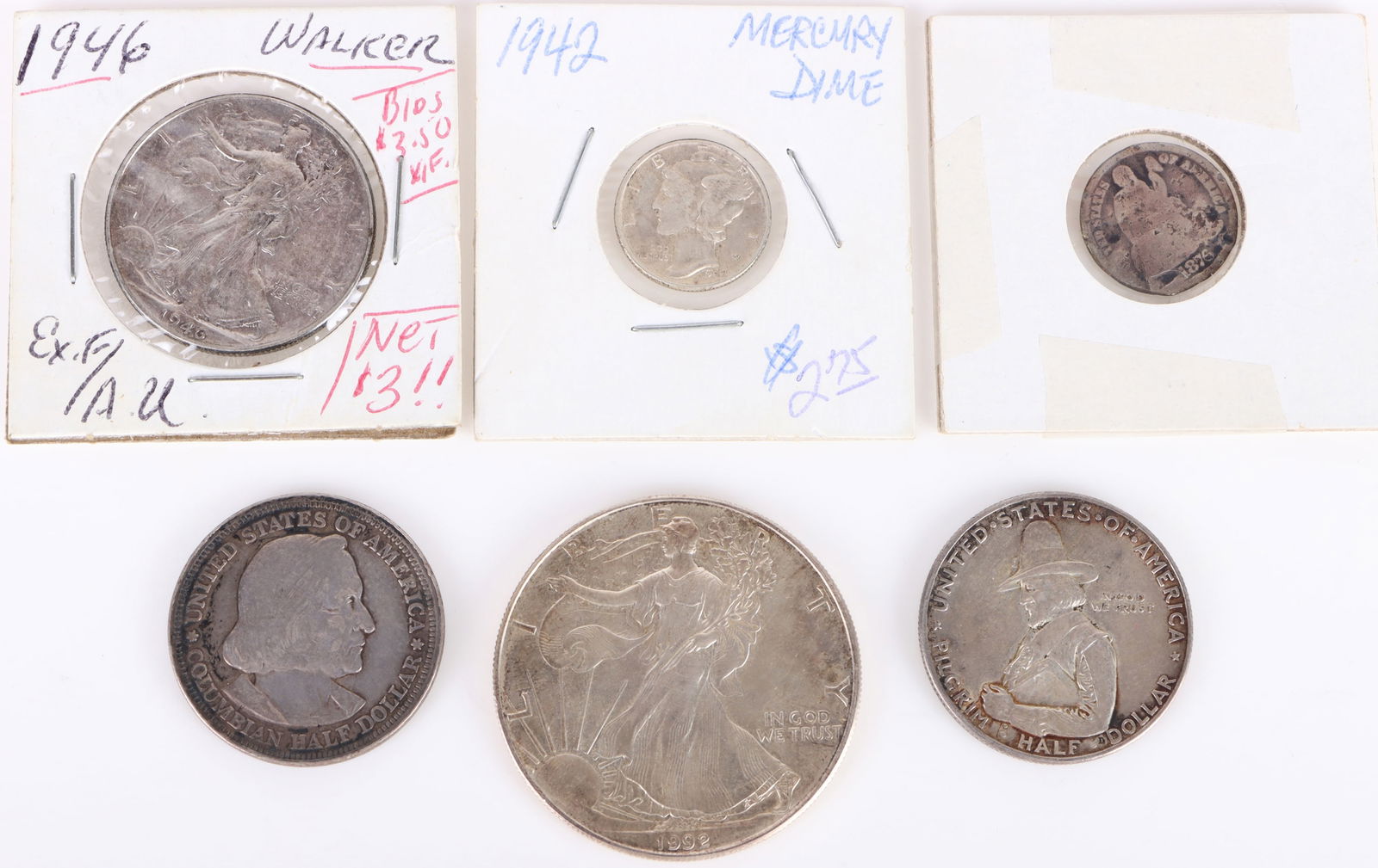 COLLECTIBLE & RARE US SILVER COINS - LOT OF 7 (1 of 2)