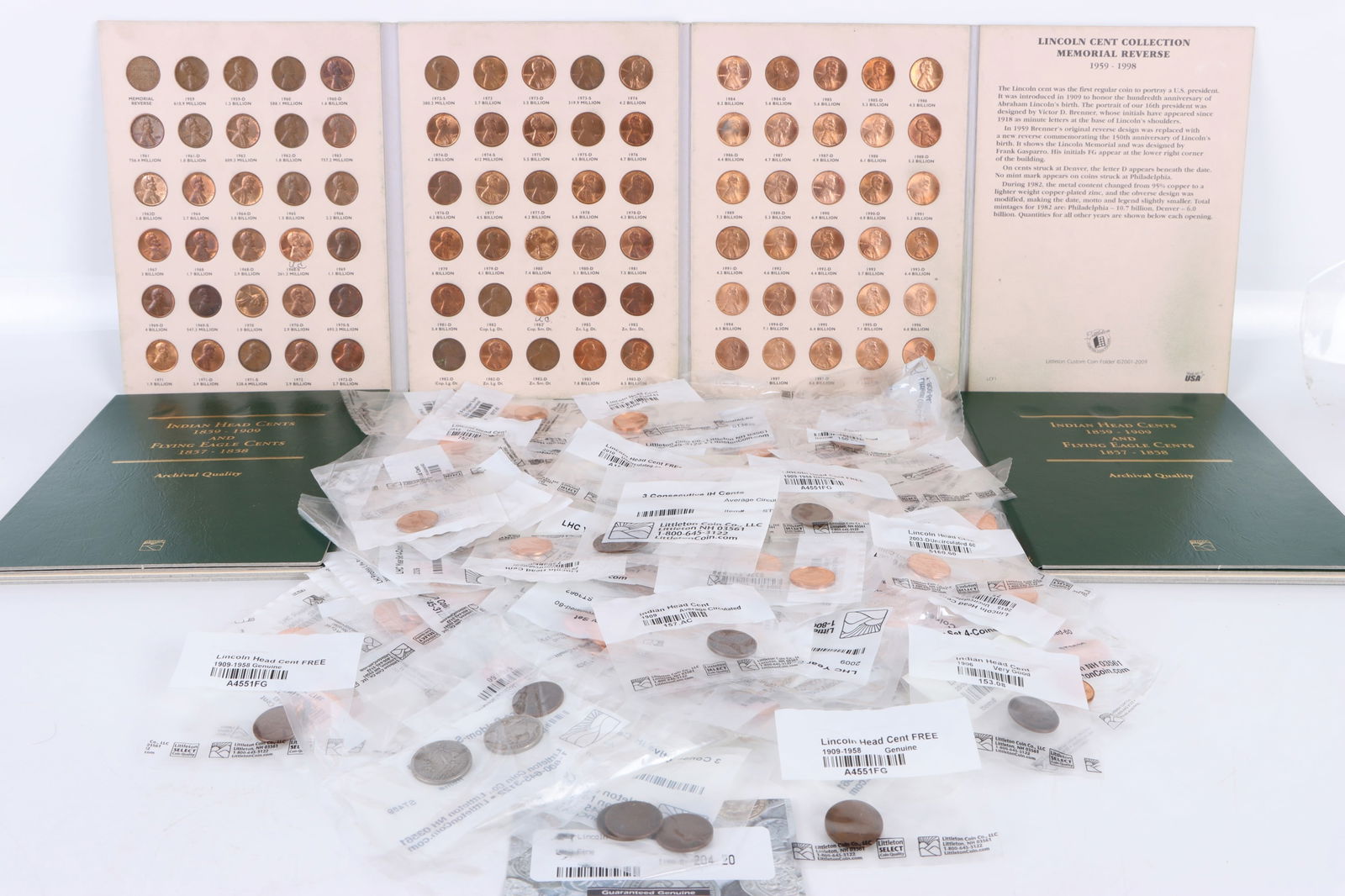 MINT SEALED ASSORTED PENNIES & PARTIAL TYPE SETS (1 of 2)