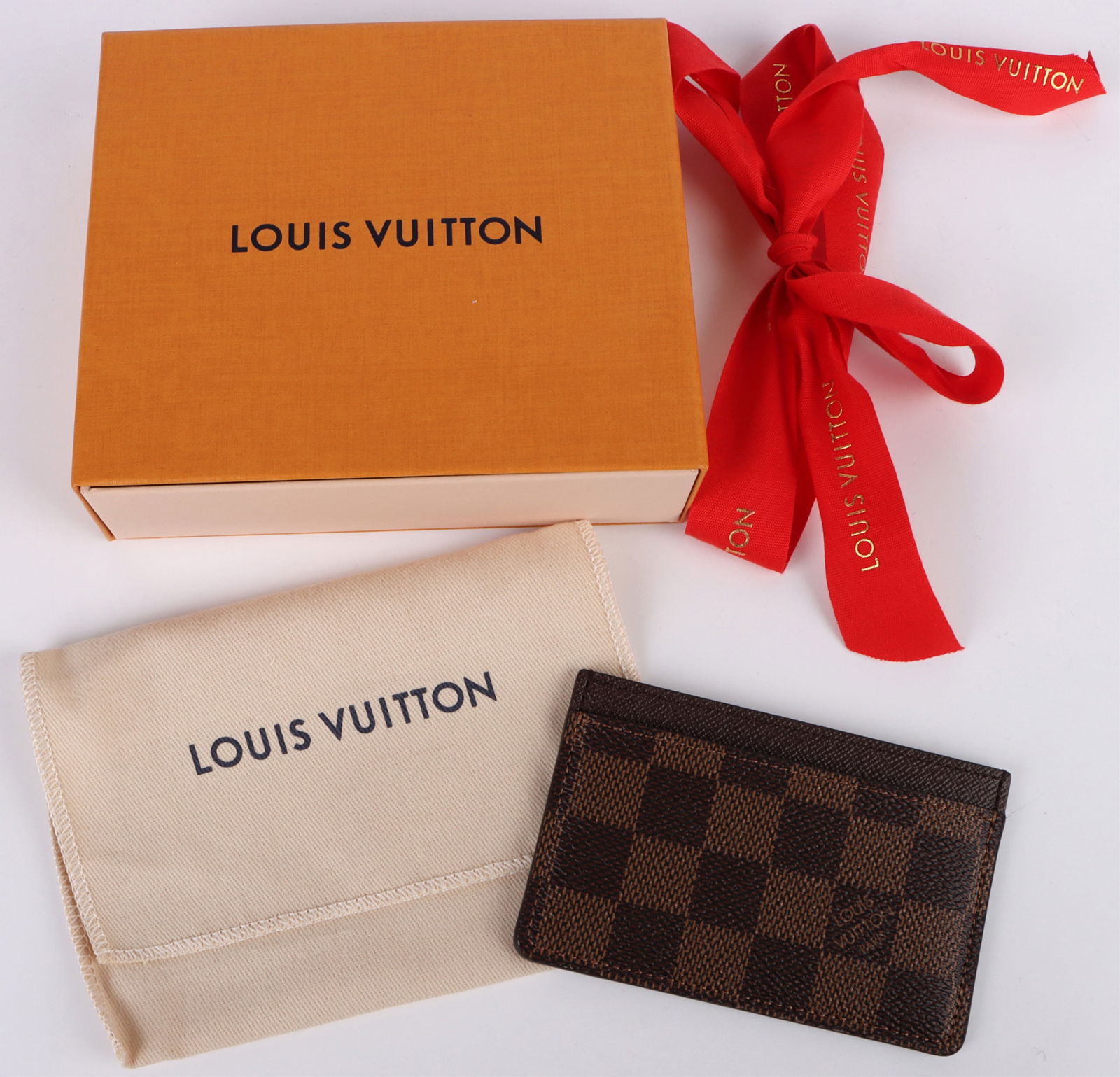LOUIS VUITTON DAMIER EBENE CANVAS CARD HOLDER (1 of 5)