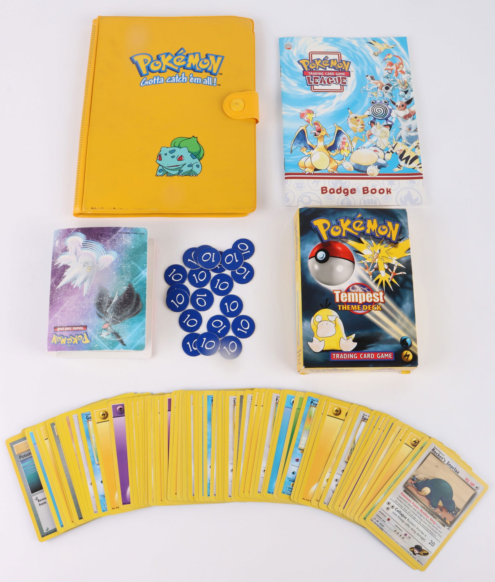 POKEMON TEMPEST THEME DECK, BOOKLET, & BINDERS (1 of 6)