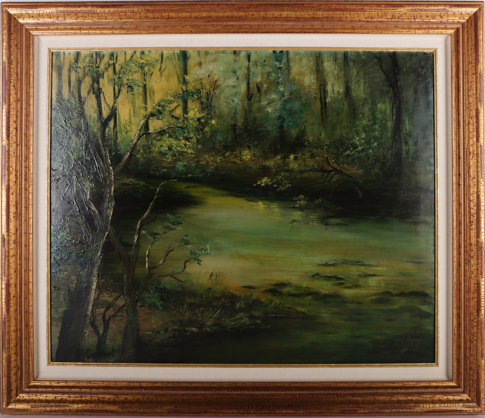 GUSTAVE COURBET ACRYLIC PAINTING IN THE MANNER OF (1 of 4)