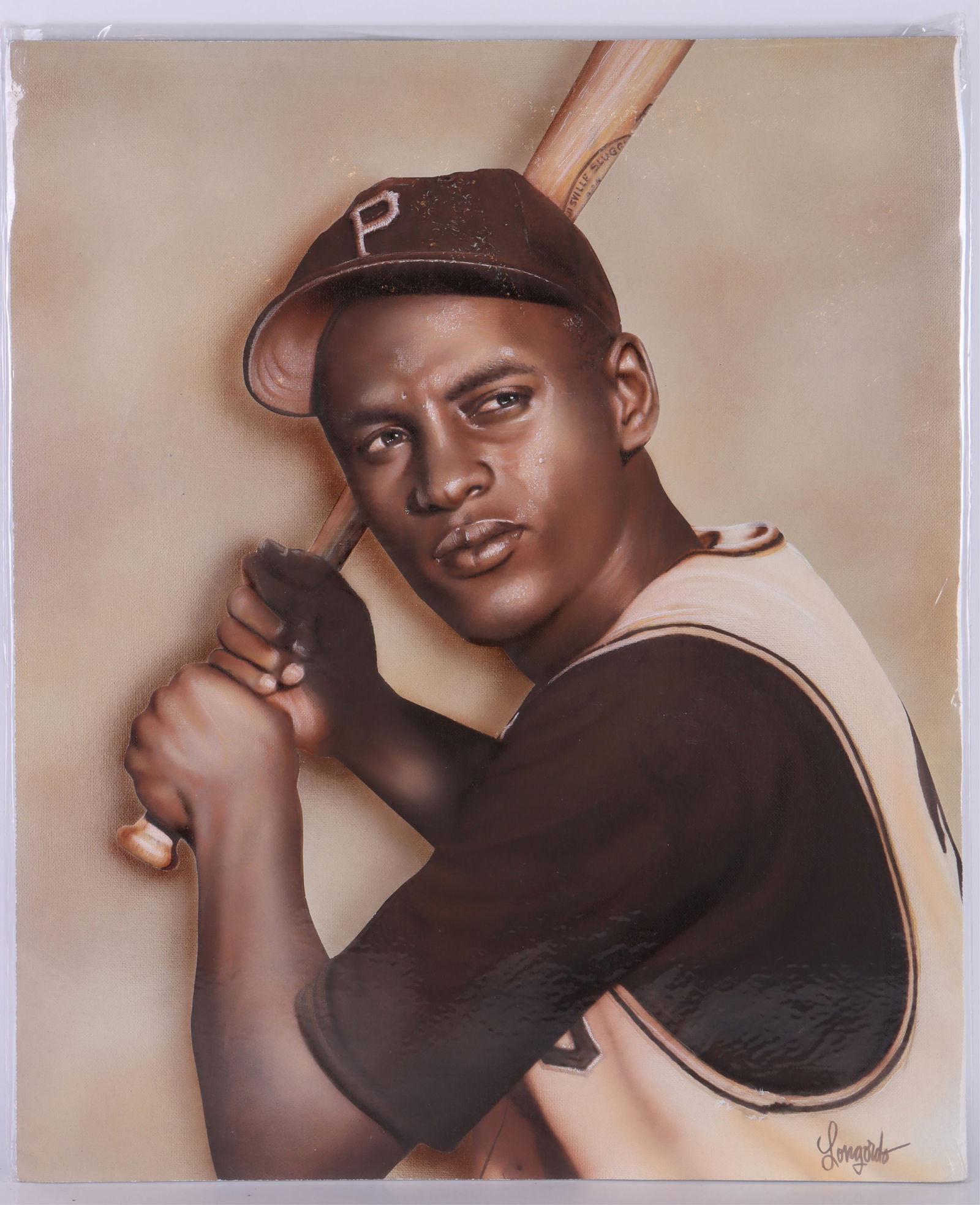 BOBBY CLEMENTE ORIGINAL PAINTING BY GARY LONGORDO (1 of 4)