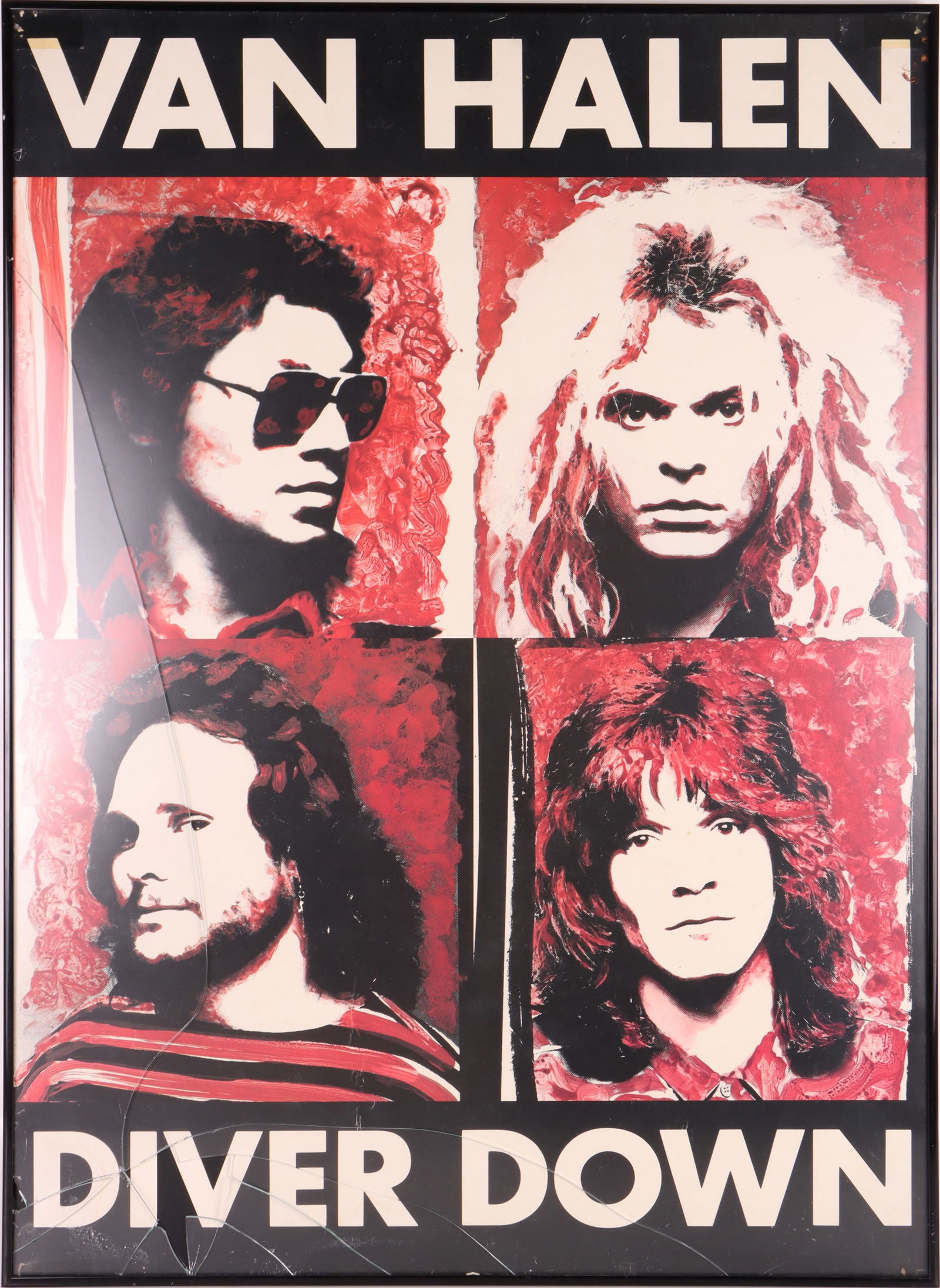1982 VAN HALEN DIVER DOWN PROMO TOUR POSTER (1 of 5)