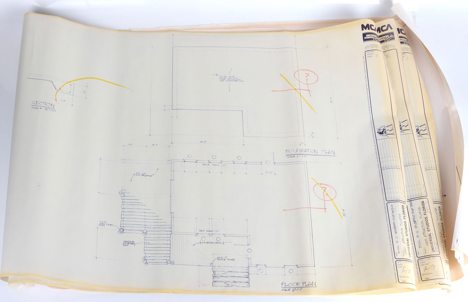 ORIGINAL JAWS BLUEPRINTS UNIVERSAL STUDIOS (6) (1 of 7)