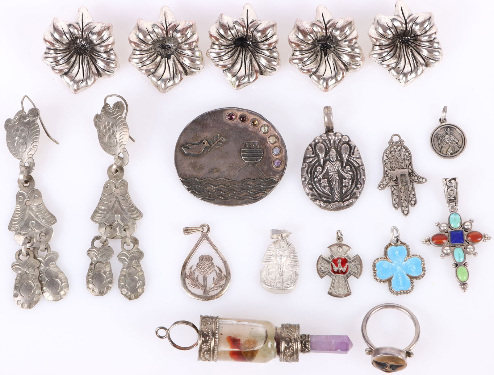 STERLING SILVER ASSORTED UNIQUE LADIES JEWELRY (1 of 4)