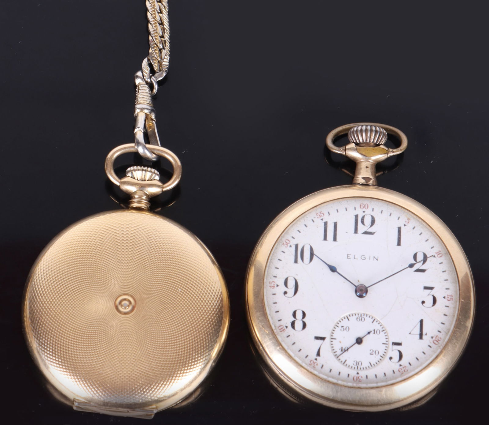 VINTAGE BAYLOR & ELGIN GOLDEN POCKET WATCHES (1 of 5)