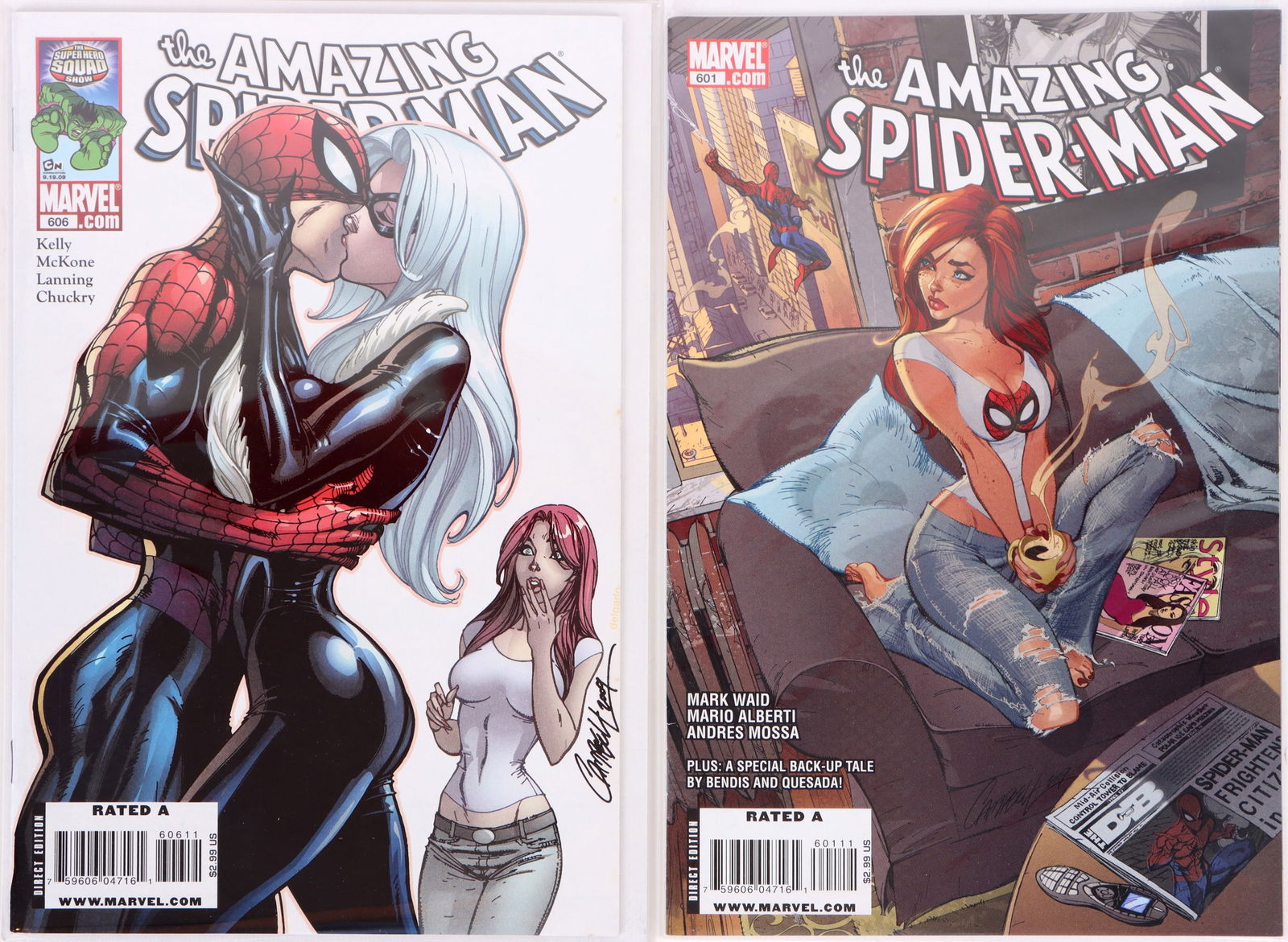 2009 AMAZING SPIDER-MAN #601 & #606 J.S. CAMPBELL (1 of 4)