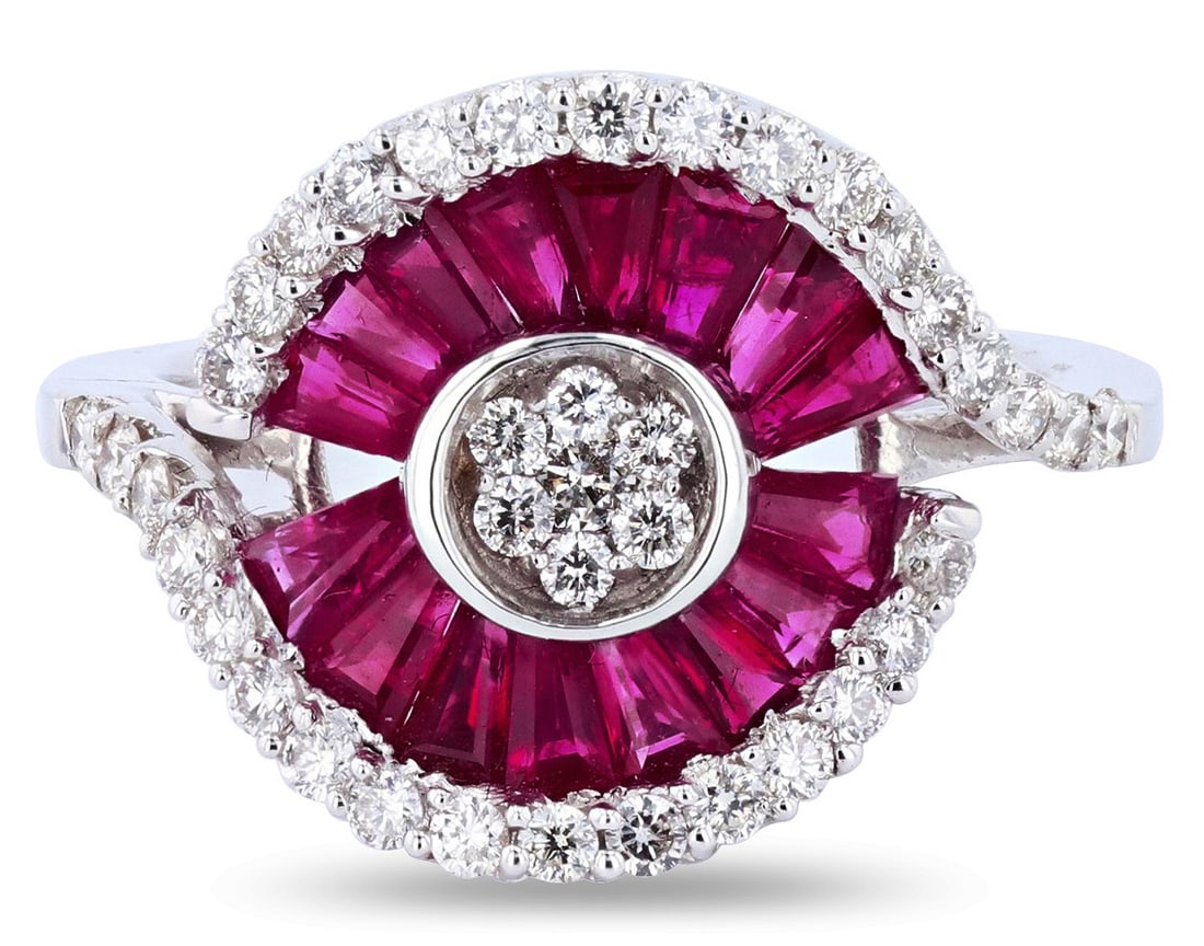 2.55CTW RUBY & 0.66CTW DIAMOND 14K GOLD RING (1 of 4)