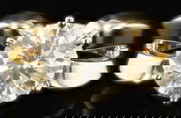 3.02CT SI3 CENTER DIAMOND 14K GOLD LADIES RING