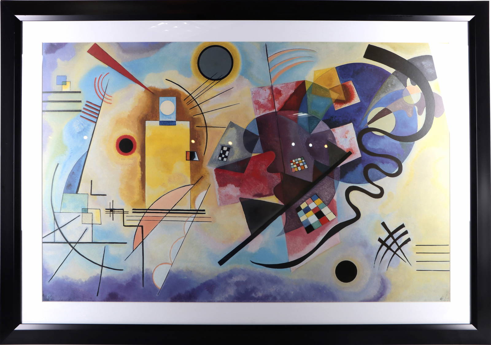 Wassily Kandinsky "gelb Rot Blau" Canvas Print Art Auction