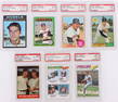 1960-1970 TOPPS PSA GRADED BASEBALL CARDS - (7)