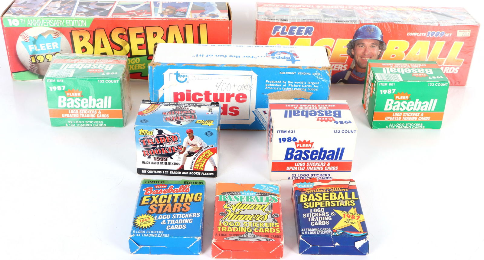 ASSORTED UNOPENED BASEBALL CARD SETS - (10) (1 of 4)