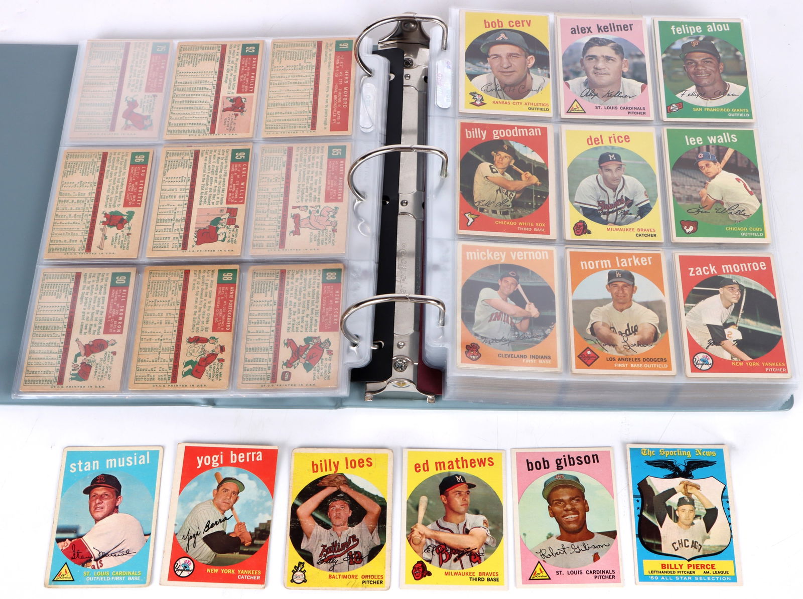 1959 TOPPS BASEBALL PARTIAL COMPLETE SET (483/572) (1 of 4)