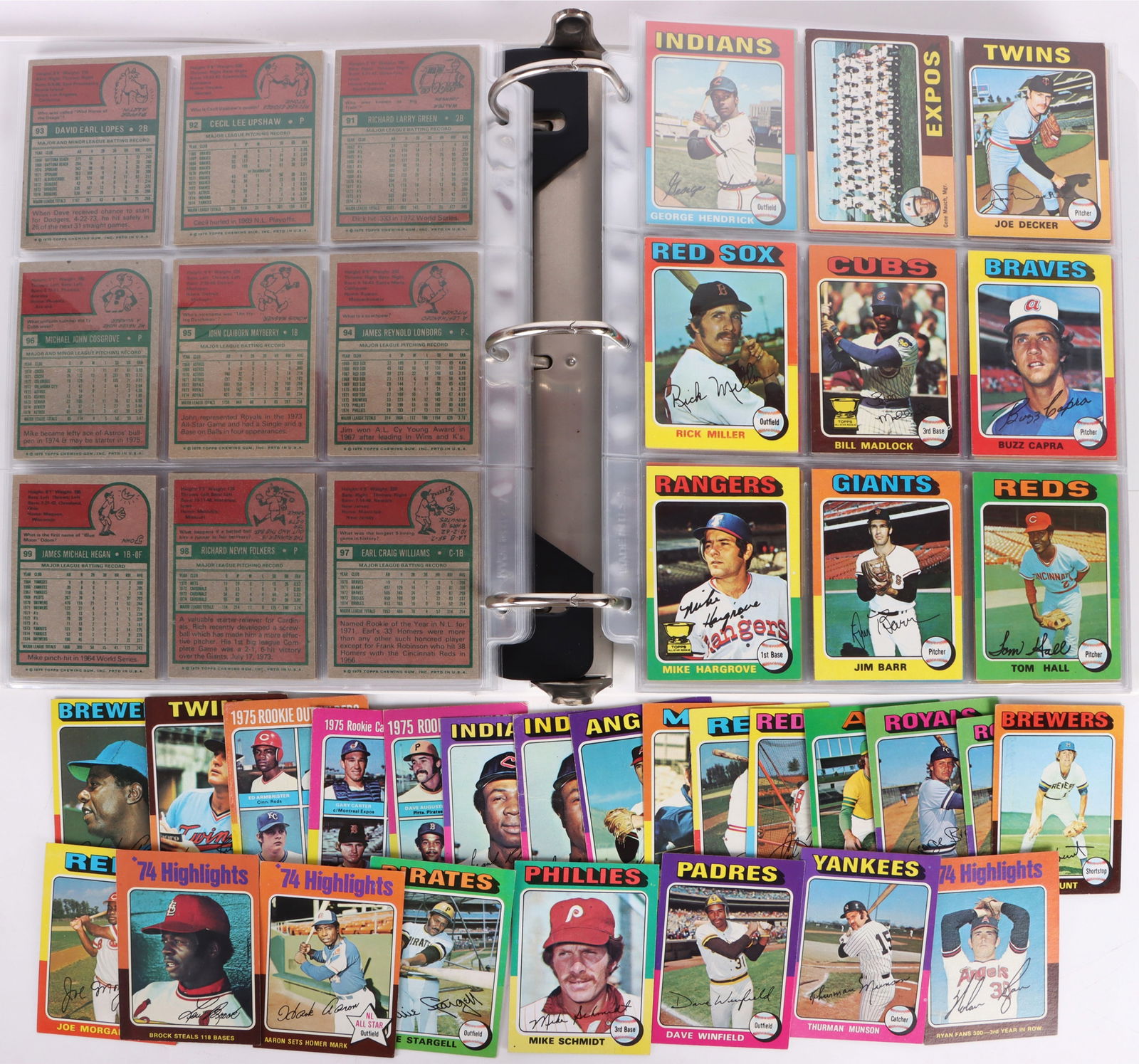 1975 TOPPS BASEBALL NEARLY COMPLETE (655/660) (1 of 7)