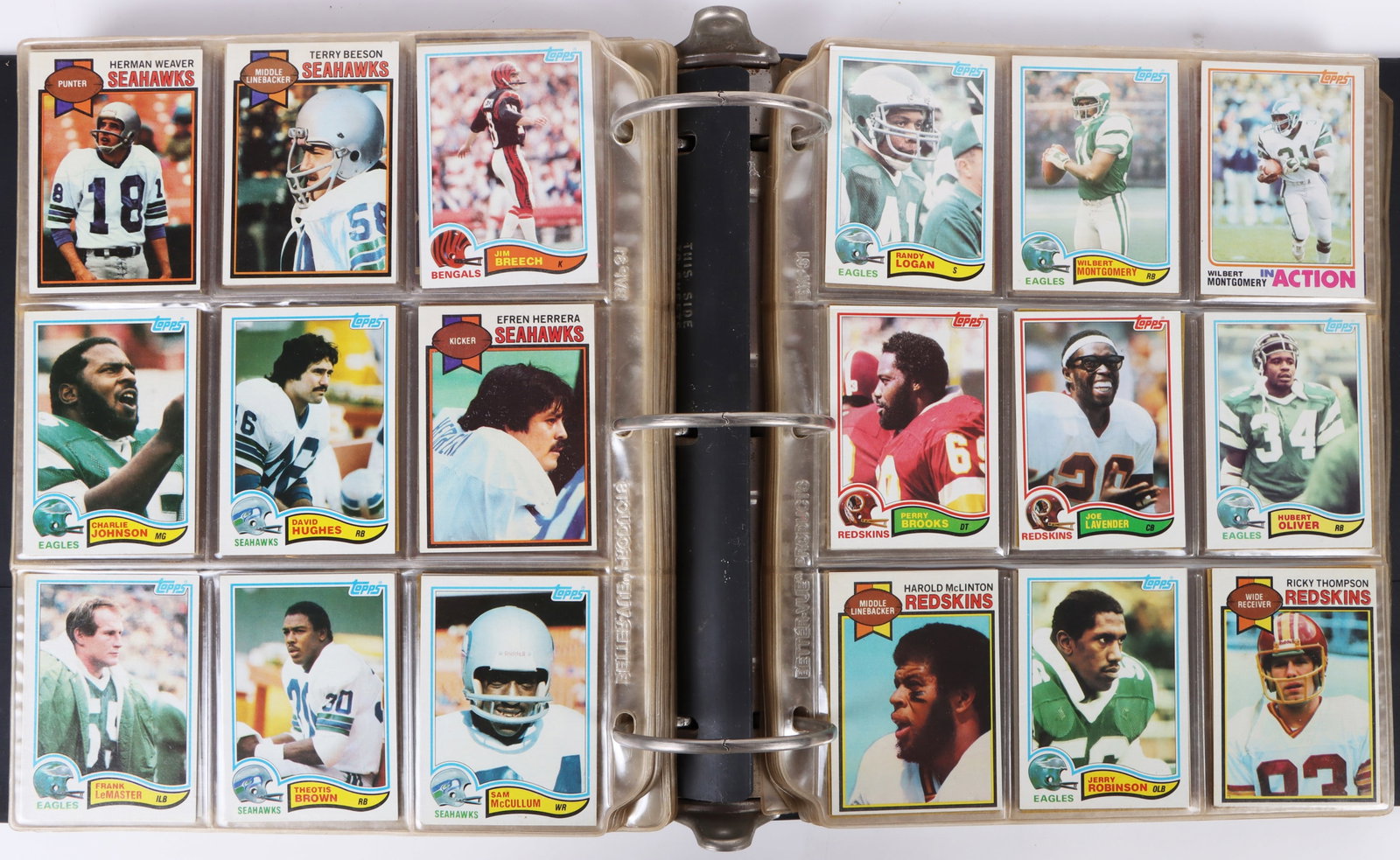 1965-1985 MULTI-BRAND COLLECTIBLE FOOTBALL CARDS: 185345 1965-1985 MULTI-BRAND COLLECTIBLE FOOTBALL CARDS 1965-1985 multi-brand collectible football cards and stickers, cards collected by person, most notable players in this lot include Ray Nitshke, 