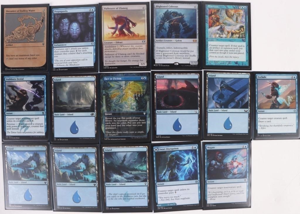 MAGIC THE GATHERING LOT BLUE CARDS (1 of 4)