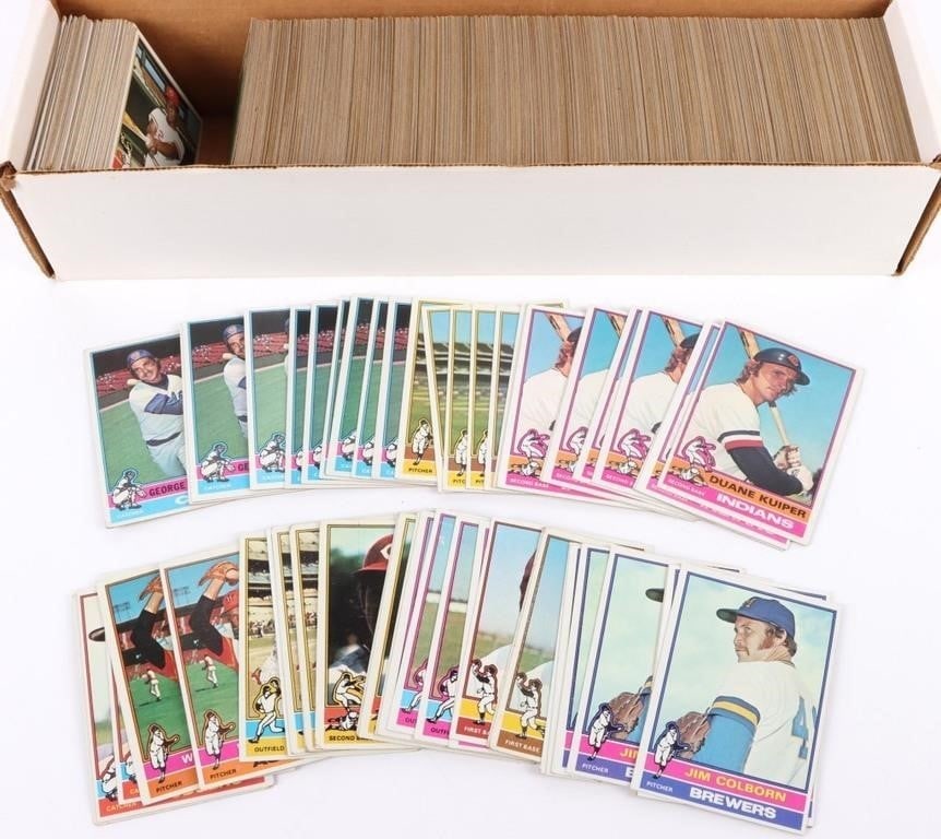 1976 TOPPS BASEBALL CARDS W/ DUPLICATES ~650 CARDS (1 of 5)