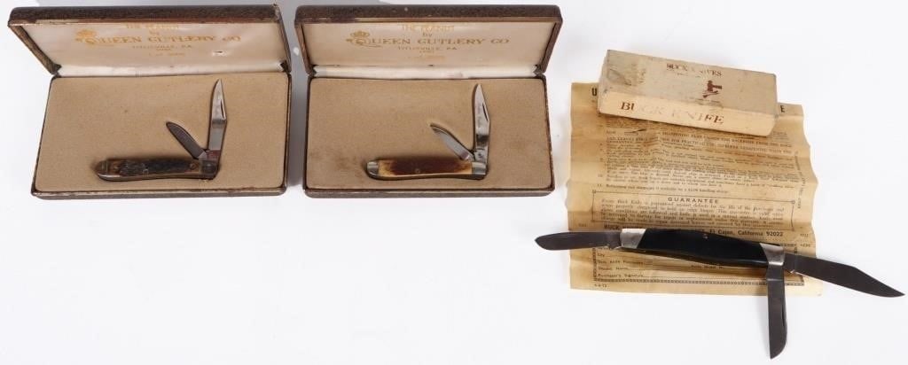 VINTAGE ASSORTED BOXED POCKET KNIVES - (3) (1 of 6)
