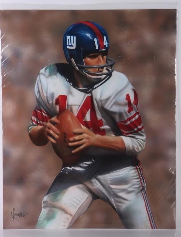 Y. A. TITTLE ORIGINAL PAINTING BY GARY LONGORDO (1 of 5)