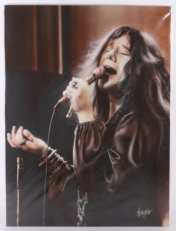 JANIS JOPLIN ORIGINAL PAINTING BY GARY LONGORDO (1 of 4)
