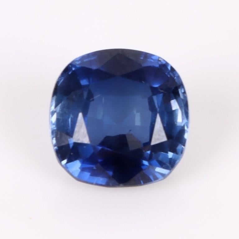 8.75 CT LOOSE CUSHION CUT BLUE SAPPHIRE GEMSTONE (1 of 4)