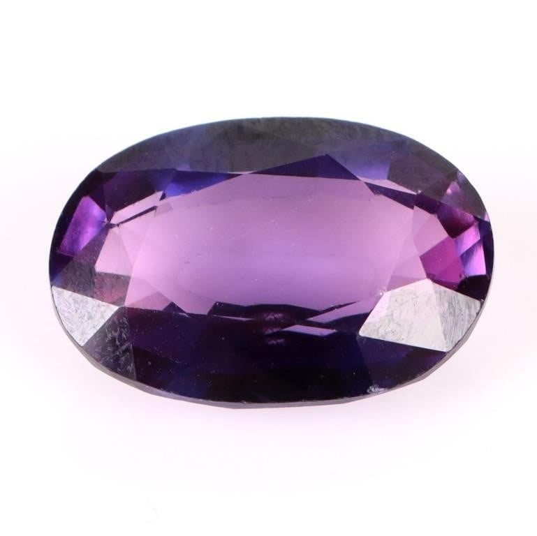 12.50CT LARGE OVAL BI-COLOR SAPPHIRE W/ GIE CERT (1 of 5)
