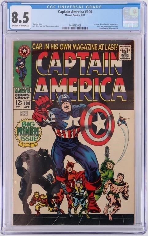 CAPTAIN AMERICA #100 CGC 8.5 1ST SOLO COMIC 1968 (1 of 2)