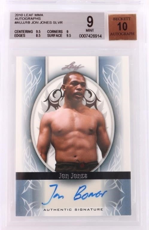 2010 LEAF MMA AUTOGRAPH JON JONES MINT 10 CARD (1 of 3)