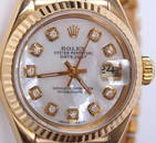 LADIES 18K YELLOW GOLD ROLEX PRESIDENT WRISTWATCH