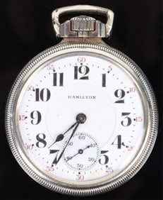 HAMILTON 21J 992 RAILROAD POCKET WATCH 16 SIZE