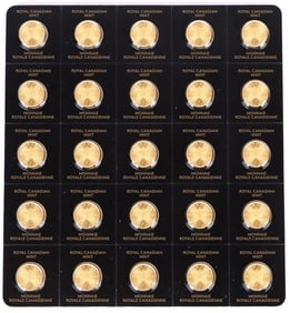 2017 MAPLEGRAM25 PURE YELLOW GOLD MINI COIN SET