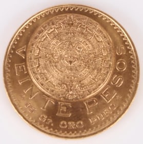 1959 $20 GOLD PESOS FROM MEXICO CITY MINT