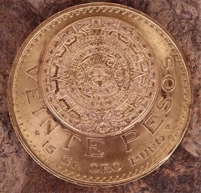 1959 $20 GOLD PESOS FROM MEXICO CITY MINT