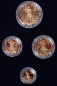 1990 GOLD AMERICAN EAGLE BULLION COINS PROOF SET