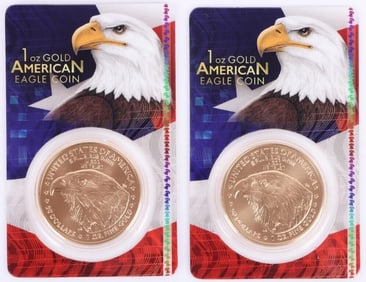 .9999 FINE GOLD 1 OZT 2024 AMERICAN EAGLE COINS