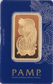 PAMP SUISSE FORTUNA 50 GRAM FINE GOLD BAR
