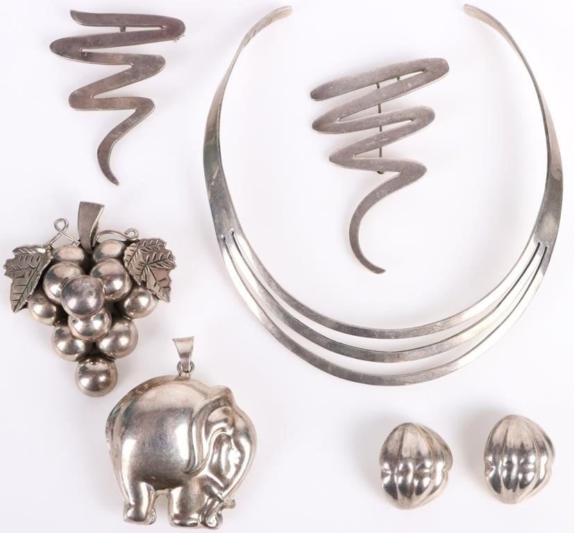 TAXCO MEXICO STERLING SILVER SIGNED LADIES JEWELRY (1 of 8)
