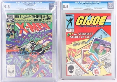 1982 UNCANNY X-MEN #154 & 1984 G.I.JOE #26 (CGC)