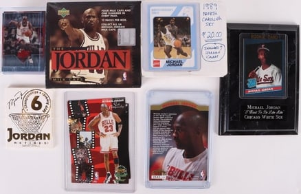 MICHAEL JORDAN BASKETBALL & BASEBALL COLLECTIBLES