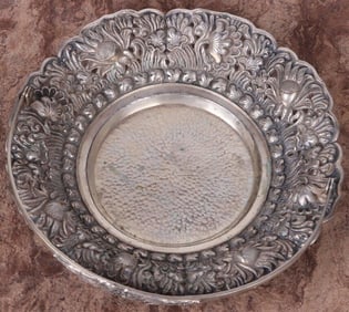 ANTIQUE CONTINENTAL 800 SILVER CANDY DISH