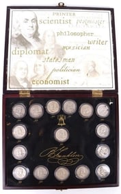 BEN FRANKLIN HALF DOLLARS OF 16 YEARS COMPLETE SET