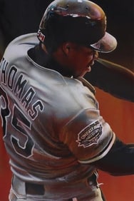 FRANK THOMAS ORIGINAL PAINTING BY GARY LONGORDO