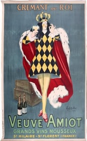 CREMANT DU ROI, VEUVE AMIOT ORIGINAL LITHOGRAPH