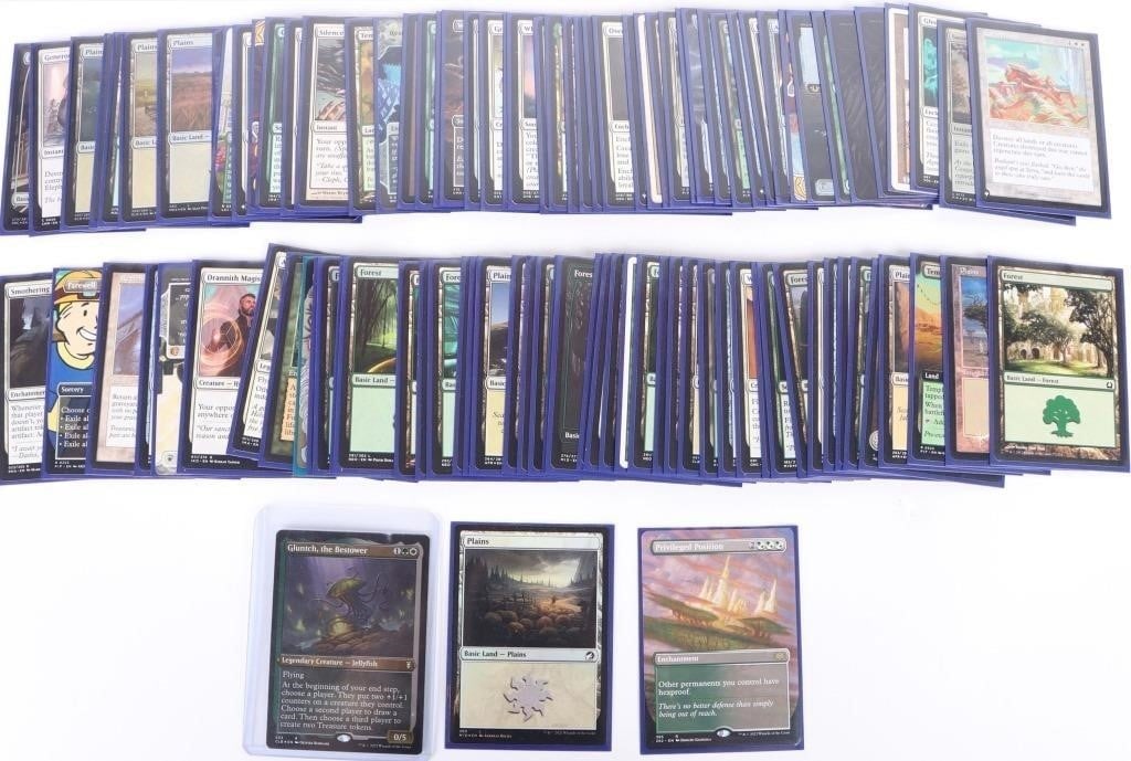 MAGIC THE GATHERING GREEN WHITE COMMANDER DECK (1 of 9)