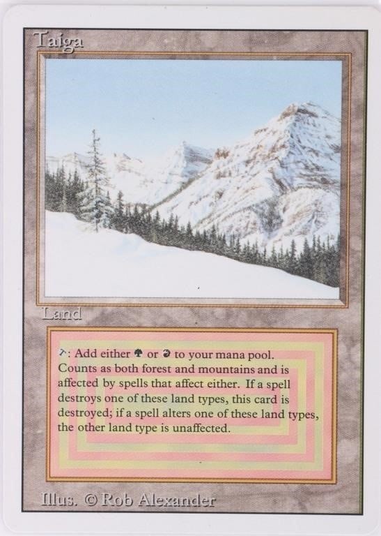 MAGIC THE GATHERING REVISED EDITION TAIGA (1 of 4)