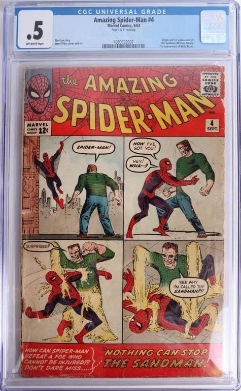 MARVEL THE AMAZING SPIDER-MAN #4 CGC 0.5 OFF WHITE (1 of 4)